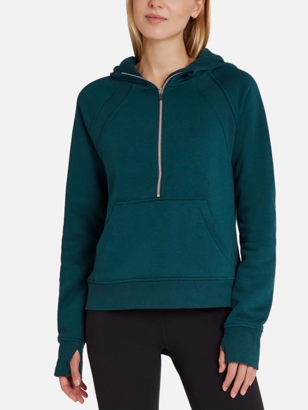 Danskin Women's Half Zip Pullover Hoodie Sweatshirt size Medium